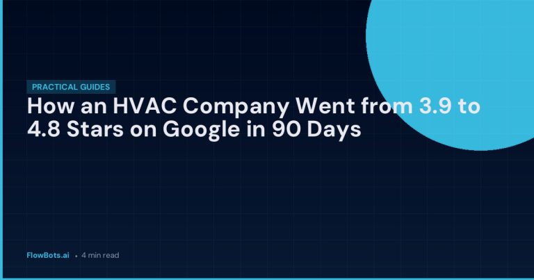 How an HVAC Company Went from 3.9 to 4.8 Stars on Google in 90 Days
