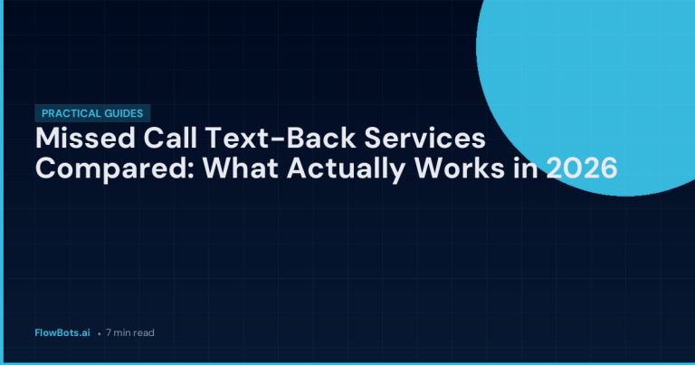Missed Call Text-Back Services Compared: What Actually Works in 2026